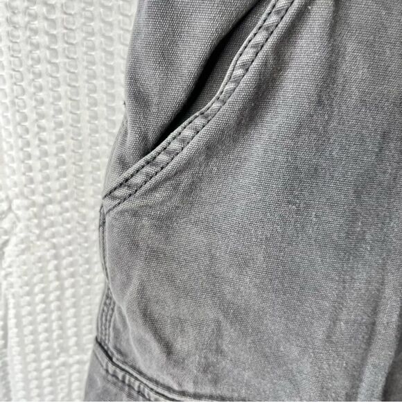 Carhartt Relaxed Fit Canvas Cargo Grey Shorts Size 42 - Picture 4 of 7